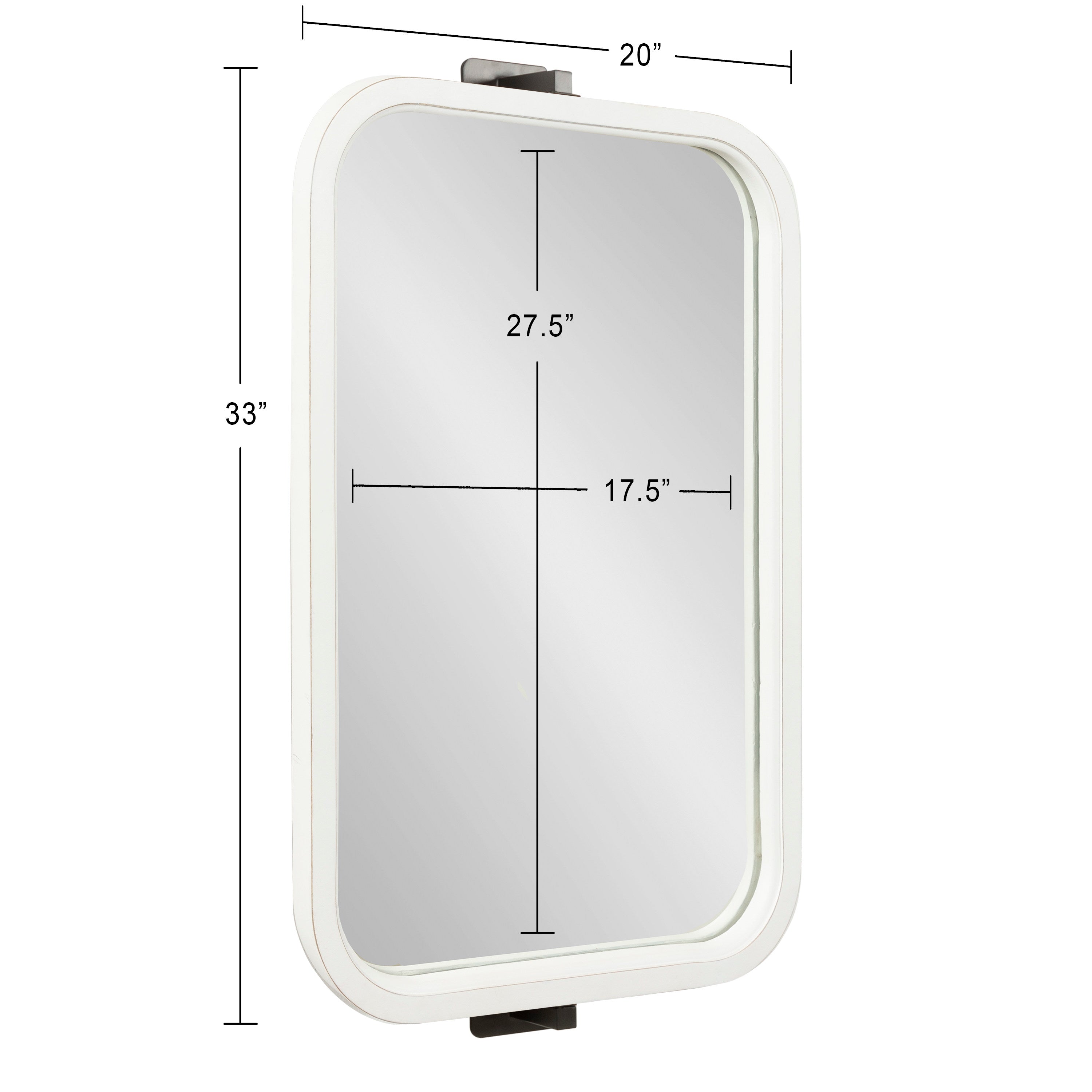 Functional Mirror White 20x33 5