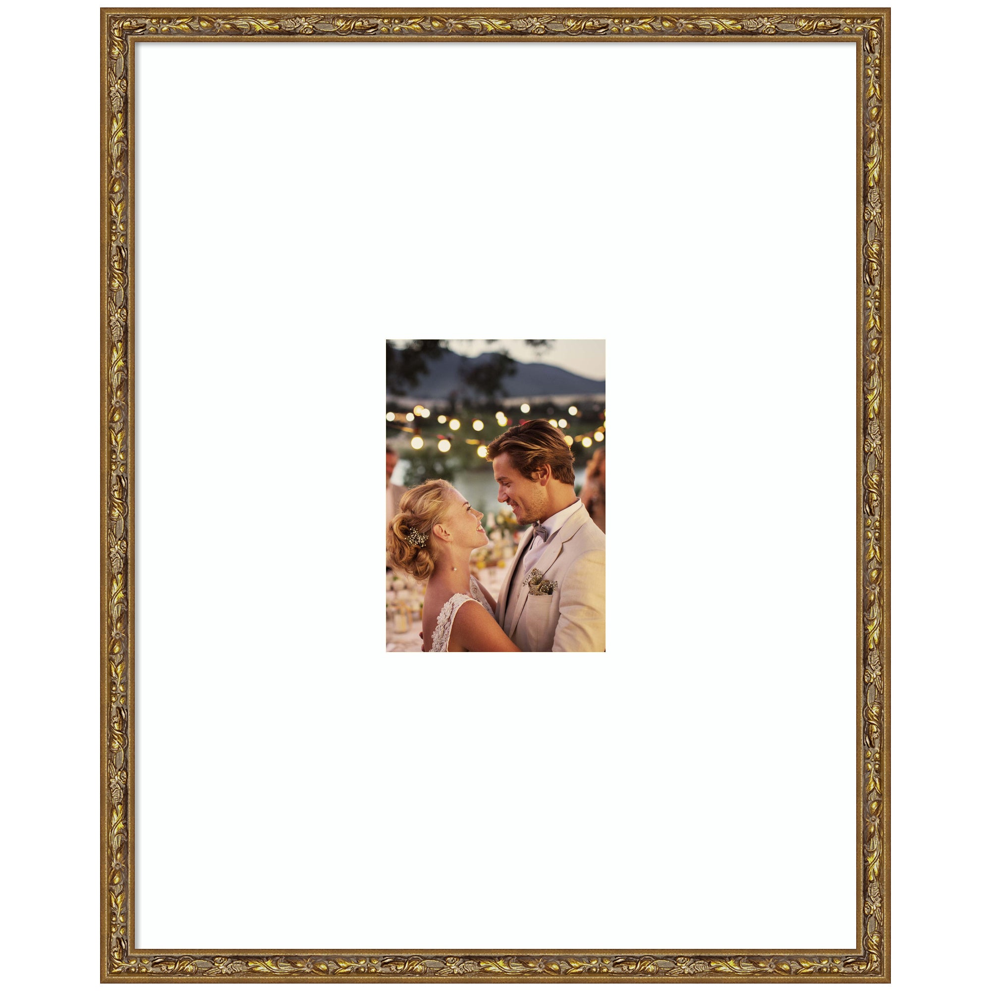 Wall Frame Belvedere Bronze 16x20 matted to 5x7 1