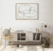 Framed Canvas Sylvie Bright Gold 28x38 8