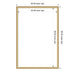 Dry Erase Board Florence Gold 26x38 2