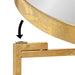Tea Table Gold Mirror 14x14x26 5
