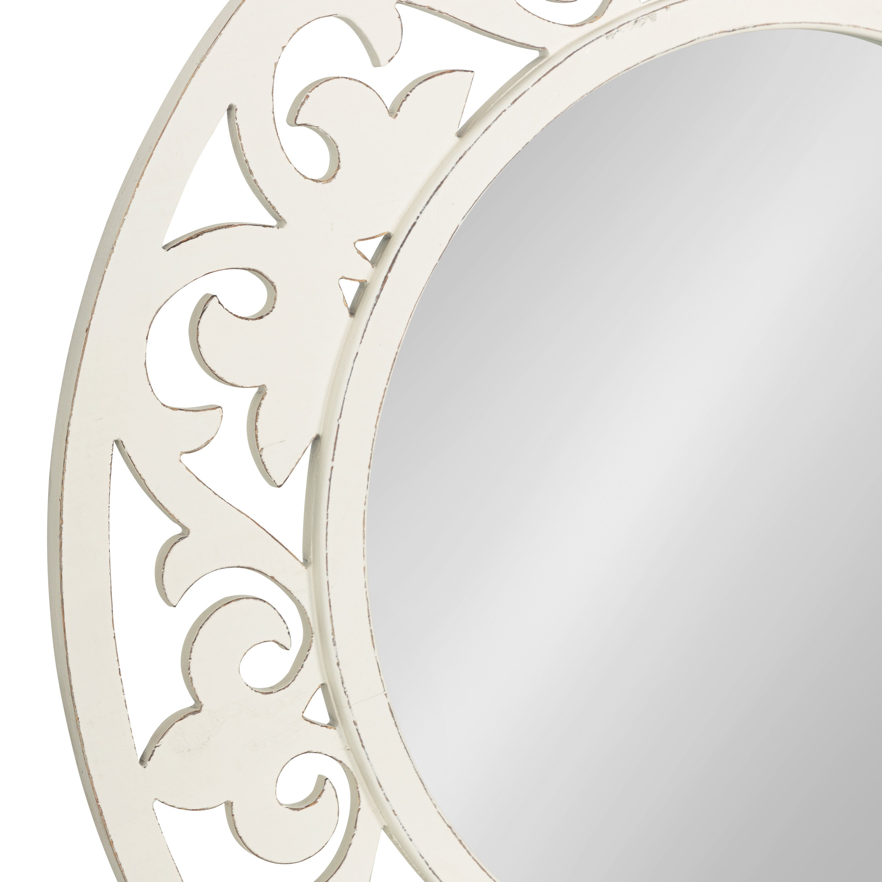 Shovali Rustic Round Mirror