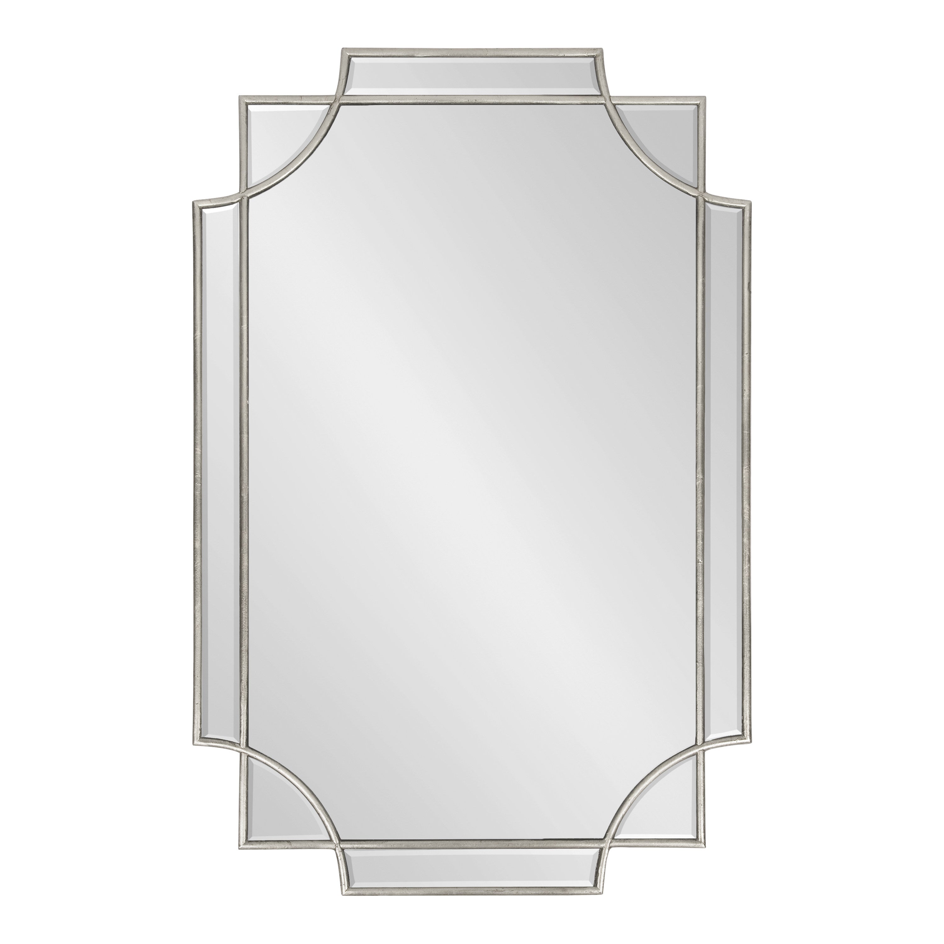 Scallop Mirror 24x36 Silver 2