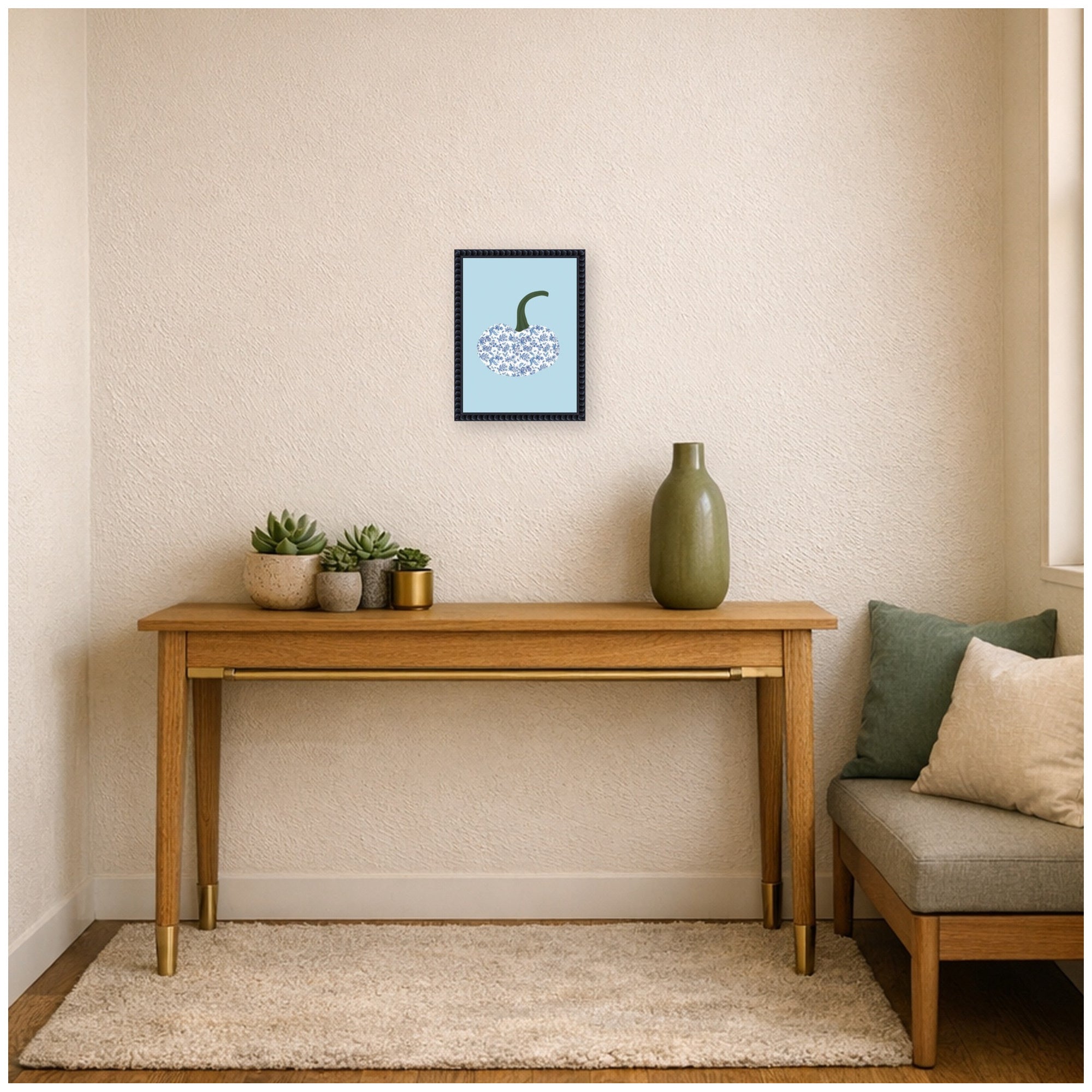 Framed Canvas 10x13 Sylvie Beaded Black 6