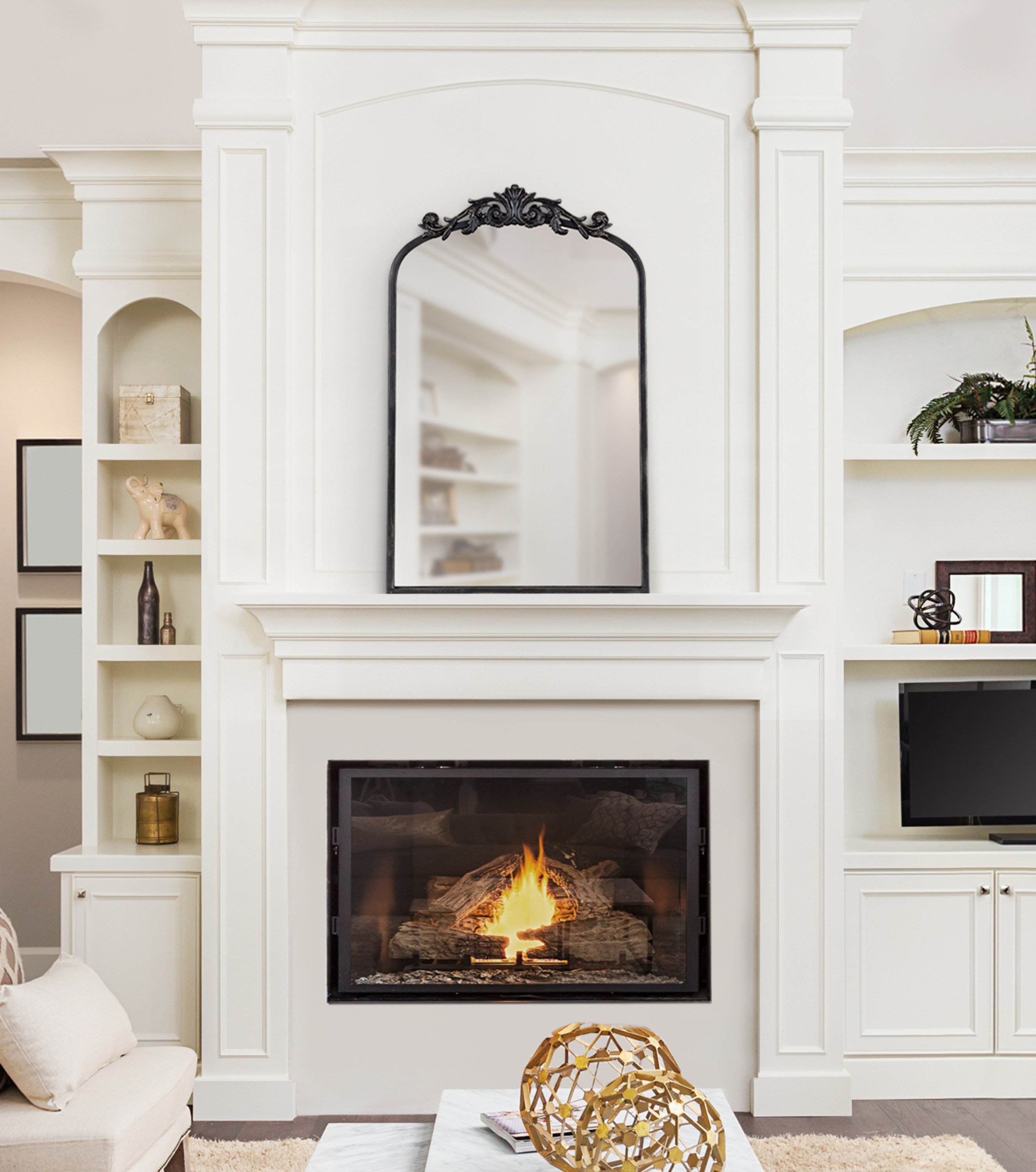 Arch Mirror 19x31 Black 8