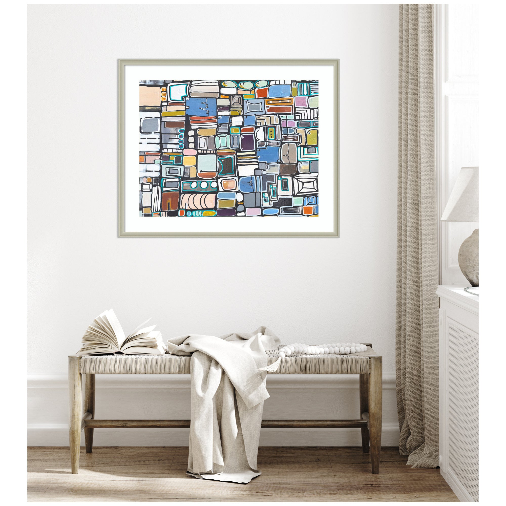 Framed Art Newsprint Horizontal by Leah Nadeau