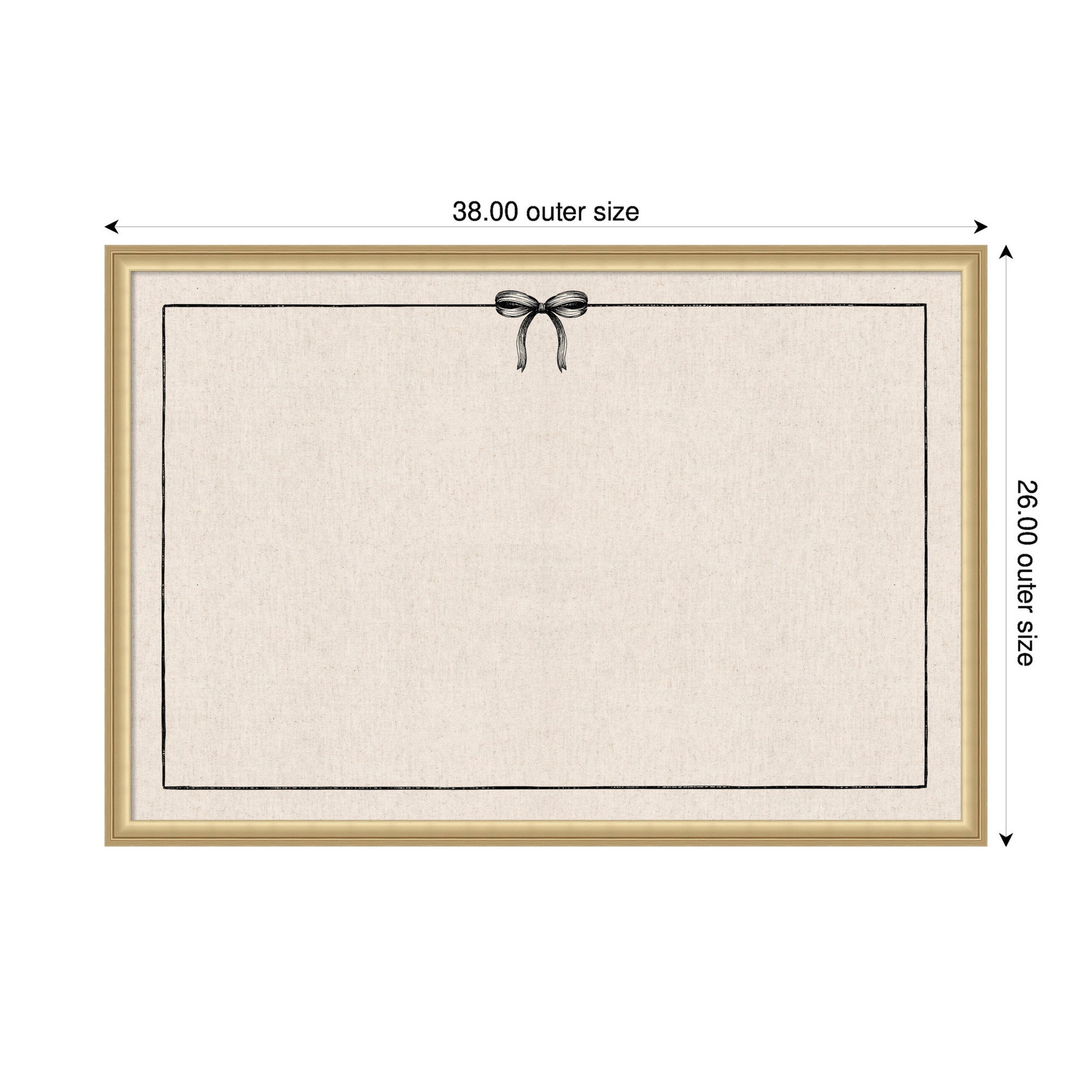 Pinboard Florence Gold 38x26 2