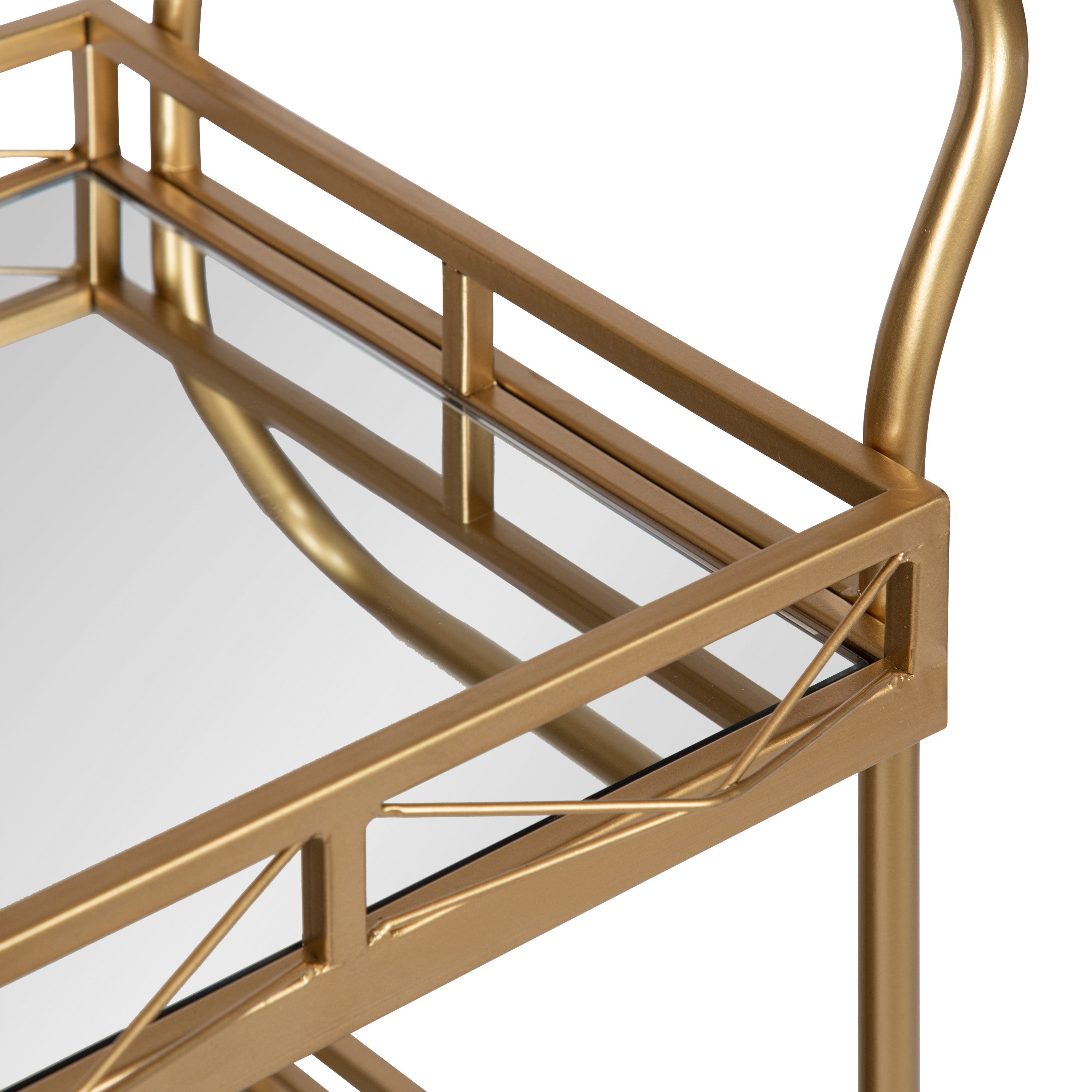 Bar Cart 23x13x35 Gold 5