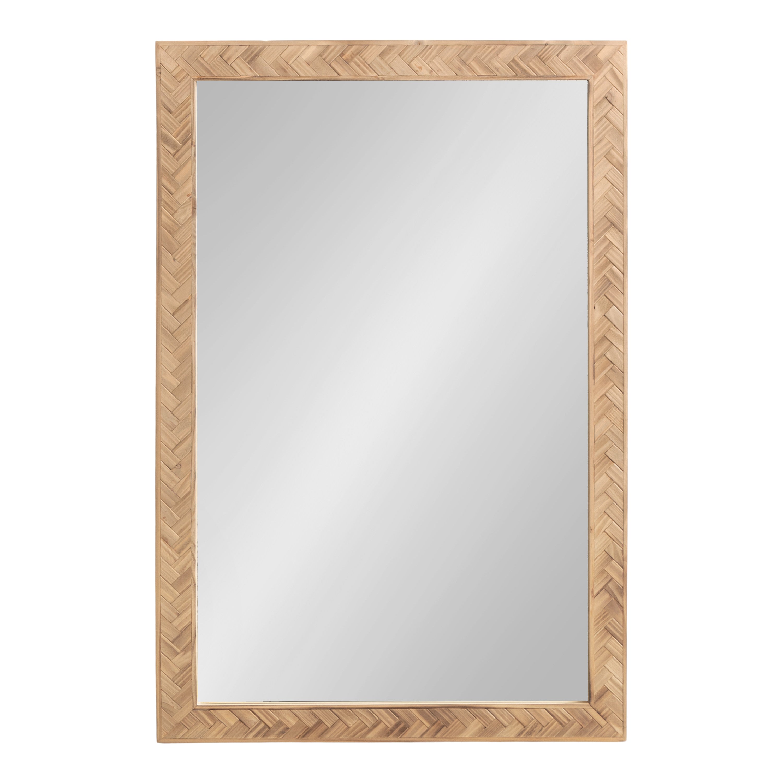 Rectangle Mirror Brown 24x36 5