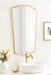 Scallop Mirror Gold 22x36 6