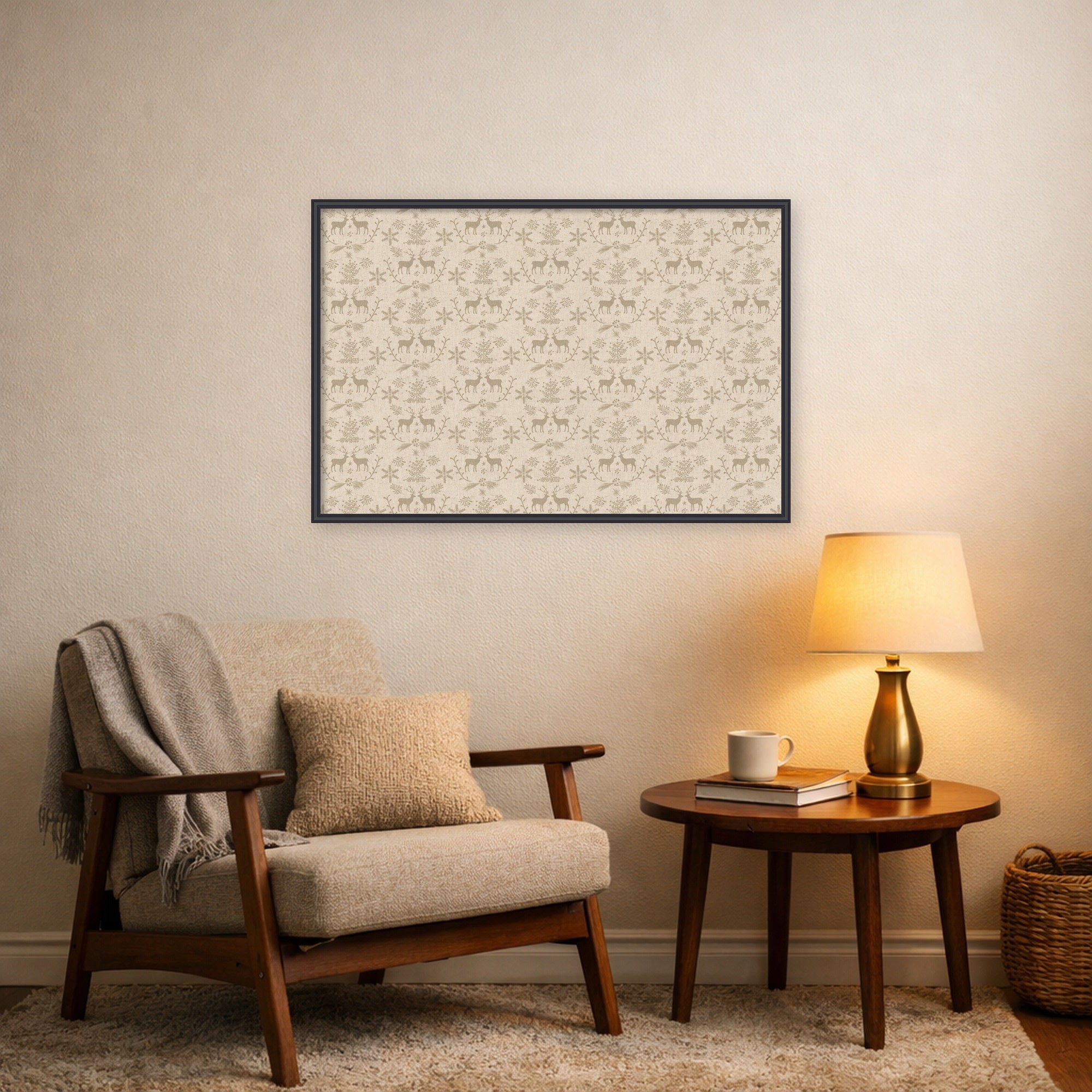 Magnetic Canvas Edith Black 37x25 7