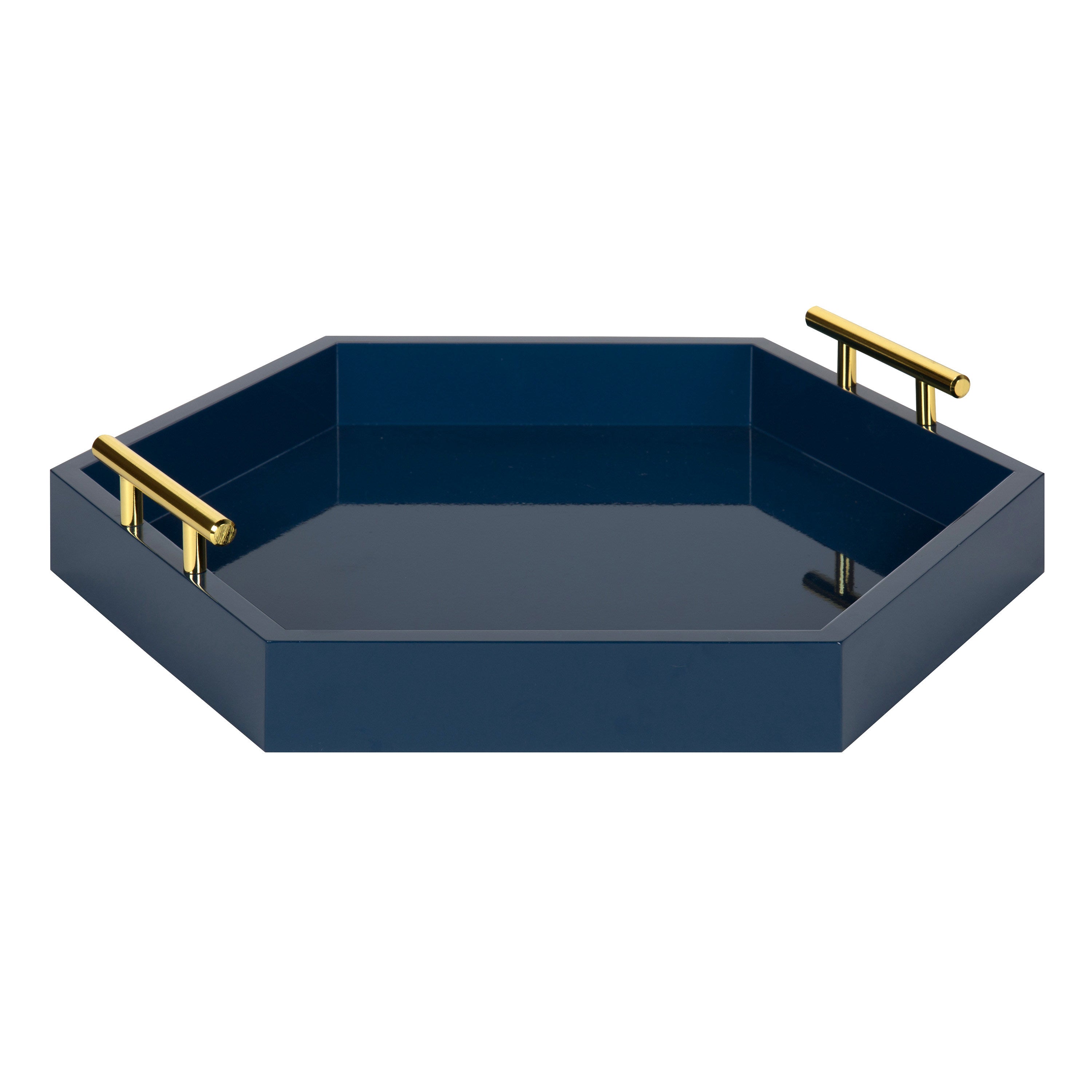 Single Tray Navy Blue Gold 18x18 1