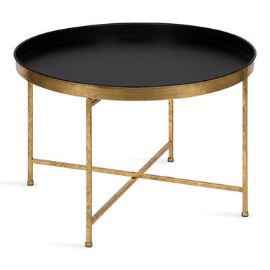 Coffee Table Black Gold 28.25x28.25x19 1