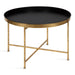 Coffee Table Black Gold 28.25x28.25x19 1