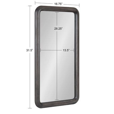 Rectangle Mirror Gray 17x32 5