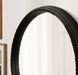 Round Mirror Black 24" Diameter 8