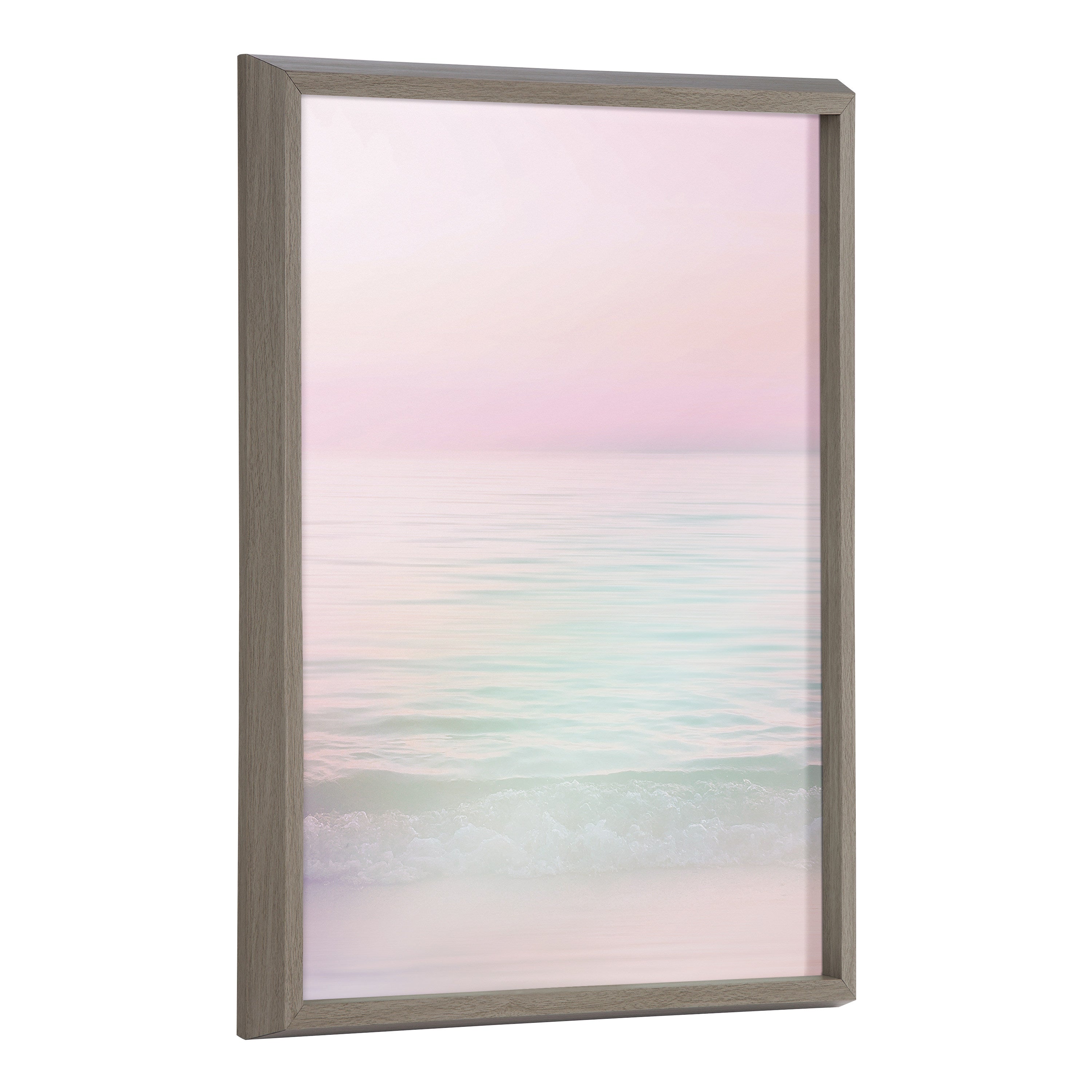 Blake Dreamy Pastel Seascape Framed Printed Glass by Dominique Vari