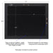 Document Frame Distressed Black 8.5x11 6
