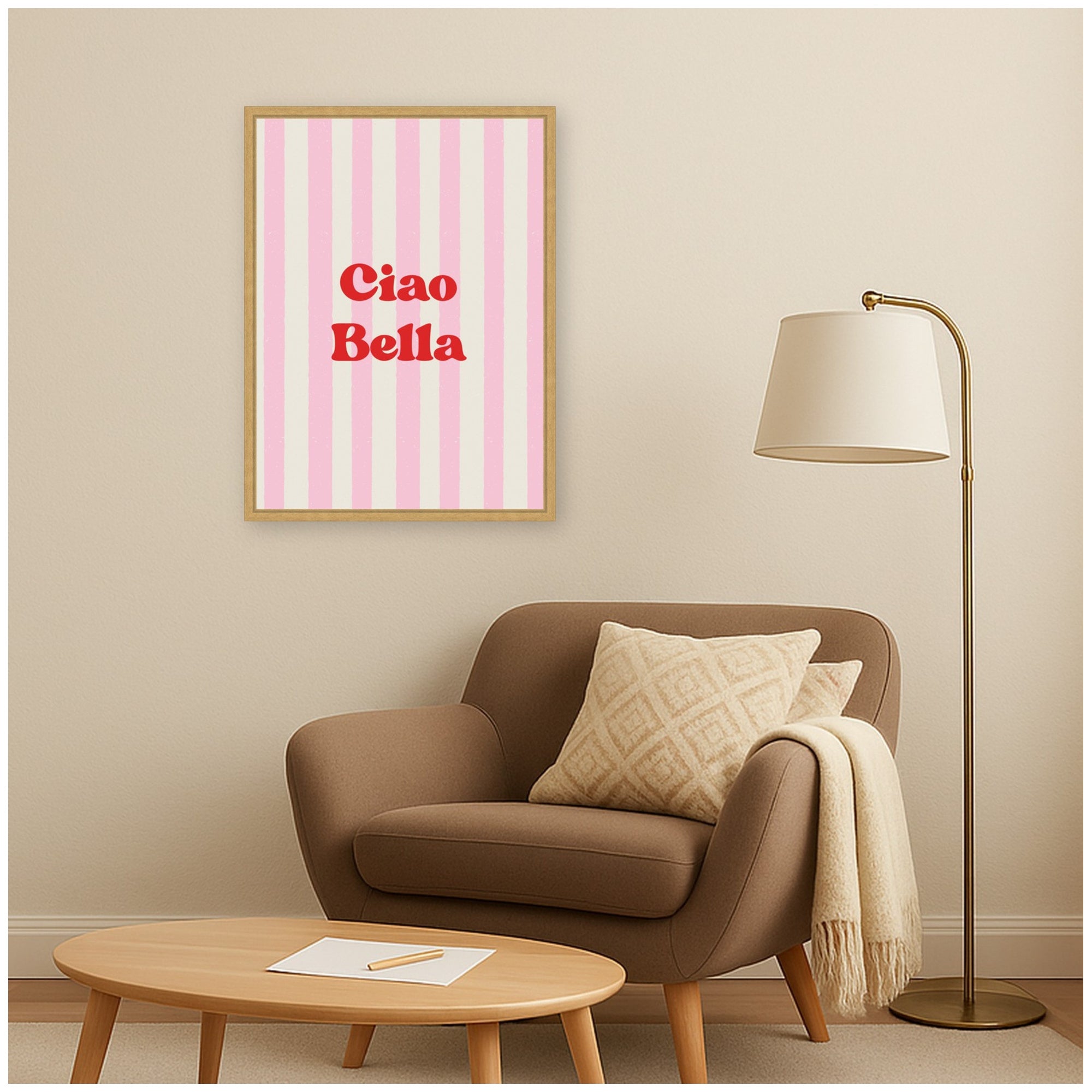 Framed Canvas 18x24 Sylvie Bright Gold 6