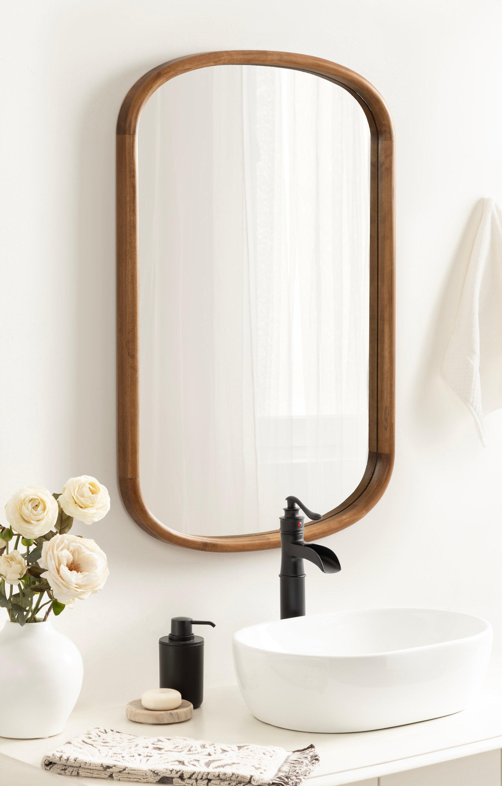 Capsule Mirror Rustic Brown 24x36 6