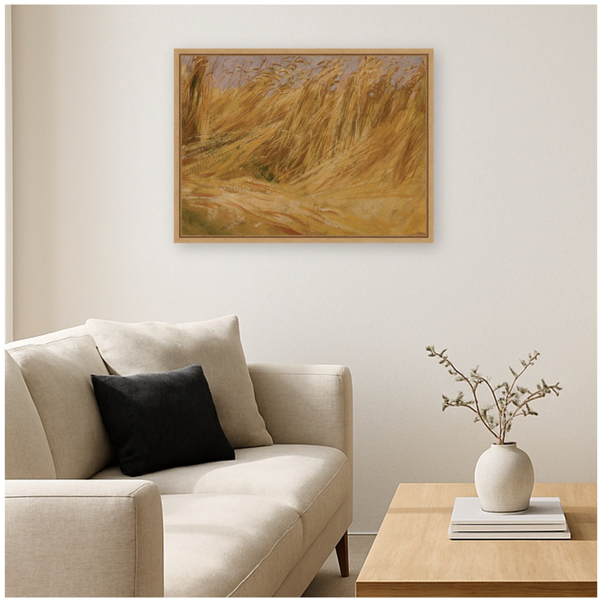 Framed Canvas 24x18 Sylvie Natural 6