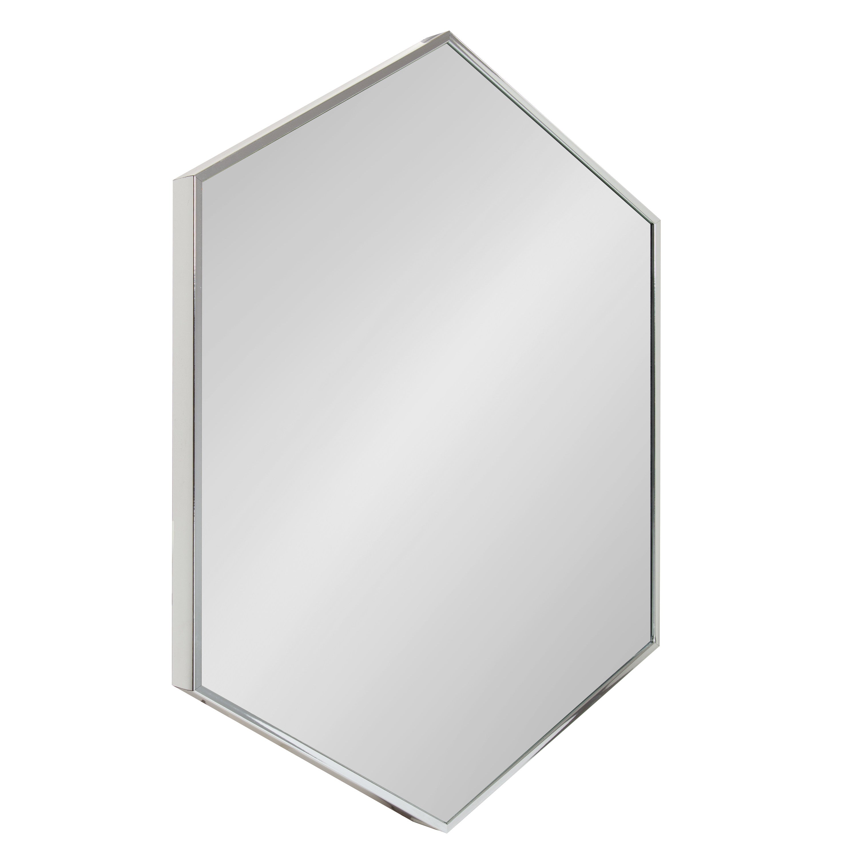 Hexagon Mirror Silver 22x31 1
