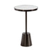 Side Table Mirror Pewter 14x14x24 1