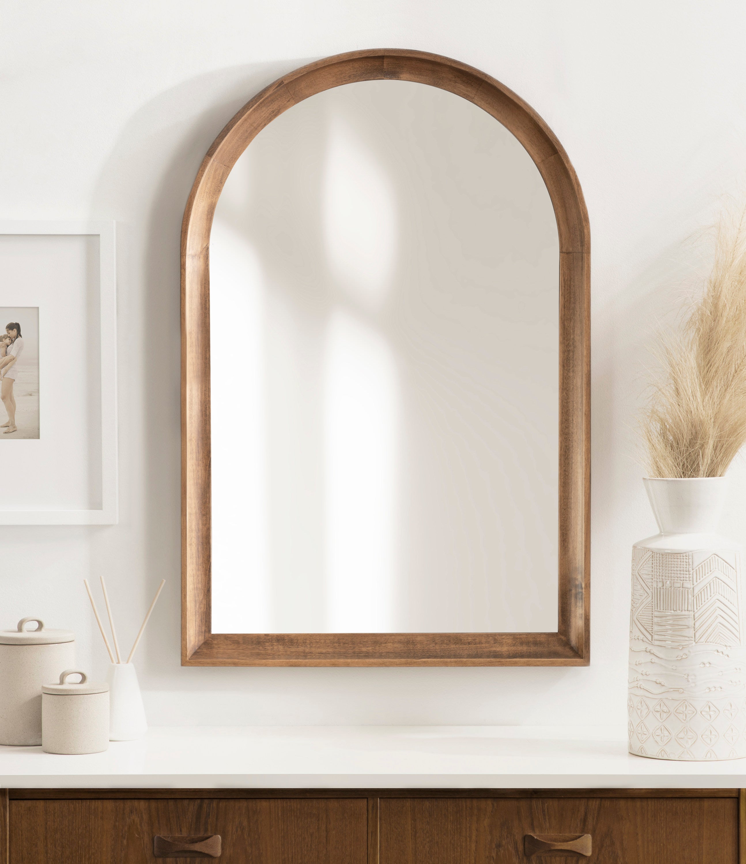 Arch Mirror Rustic Brown 20x30 7