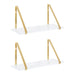 Floating Shelf White Gold 2 Pk-18" 1