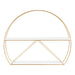 Accent Shelf 26x21 White Gold 3
