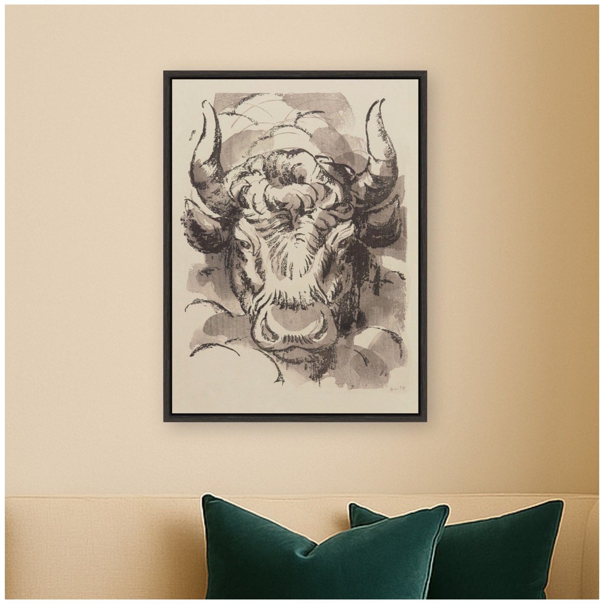 Framed Canvas 18x24 Sylvie Dark Grey 5