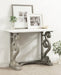 Console Table White Gray 42x14x30 6