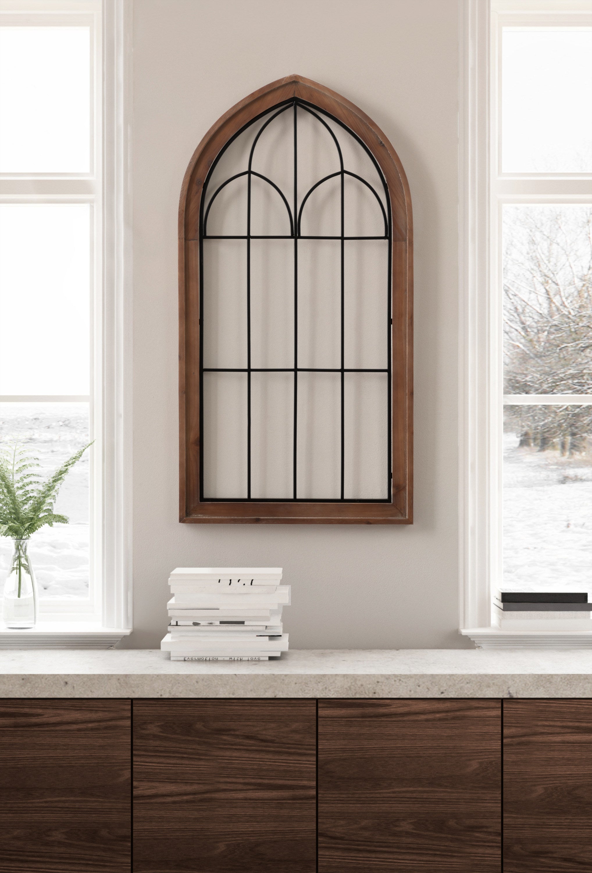 Plaque Dark Brown 19x36 7