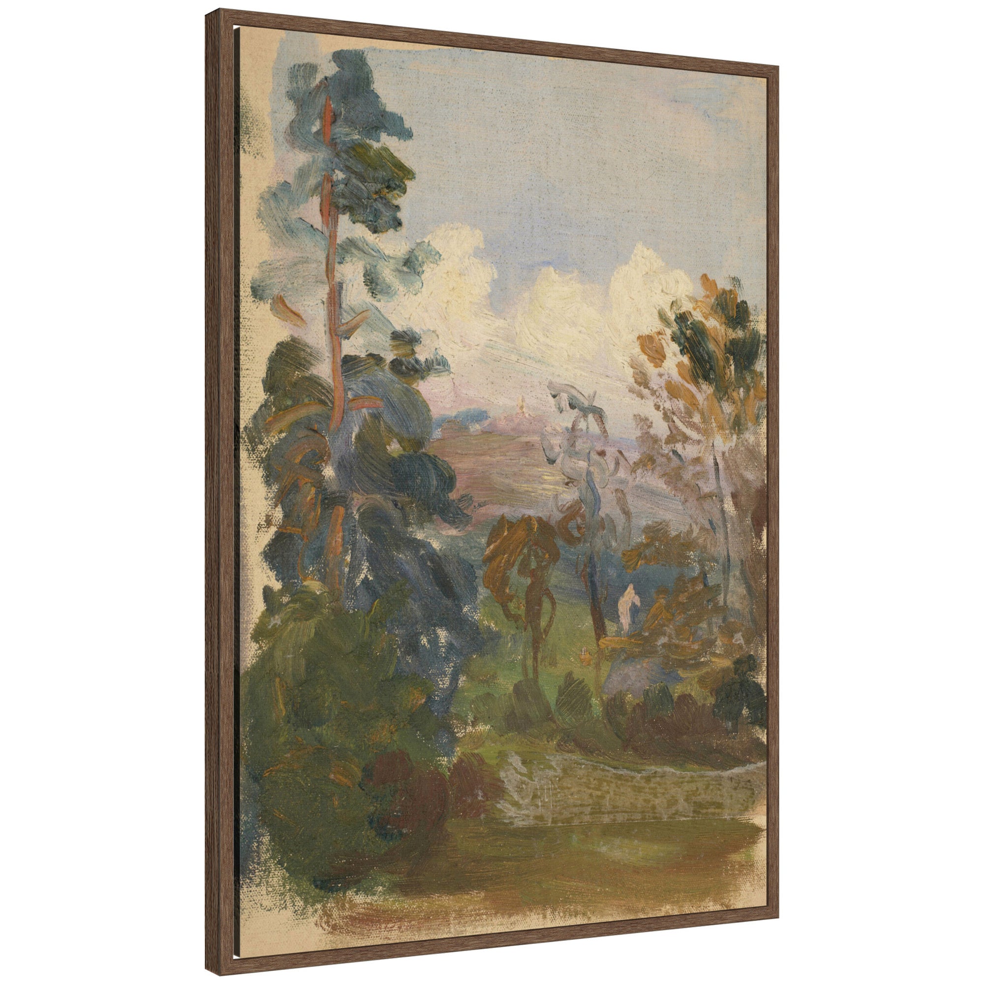 Framed Canvas 23x33 Sylvie Walnut 1