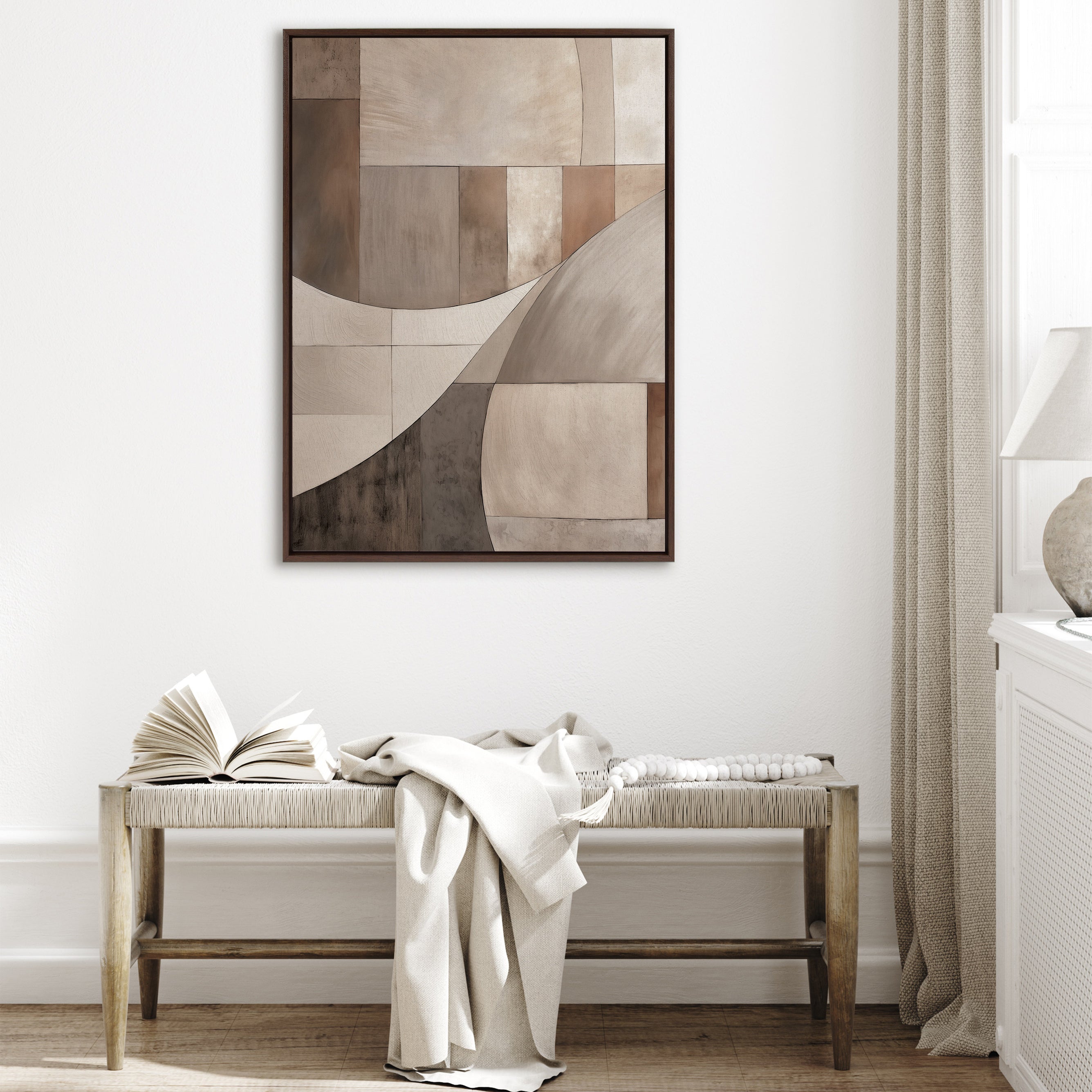 Framed Canvas 31.5x41.5 Sylvie Walnut 5