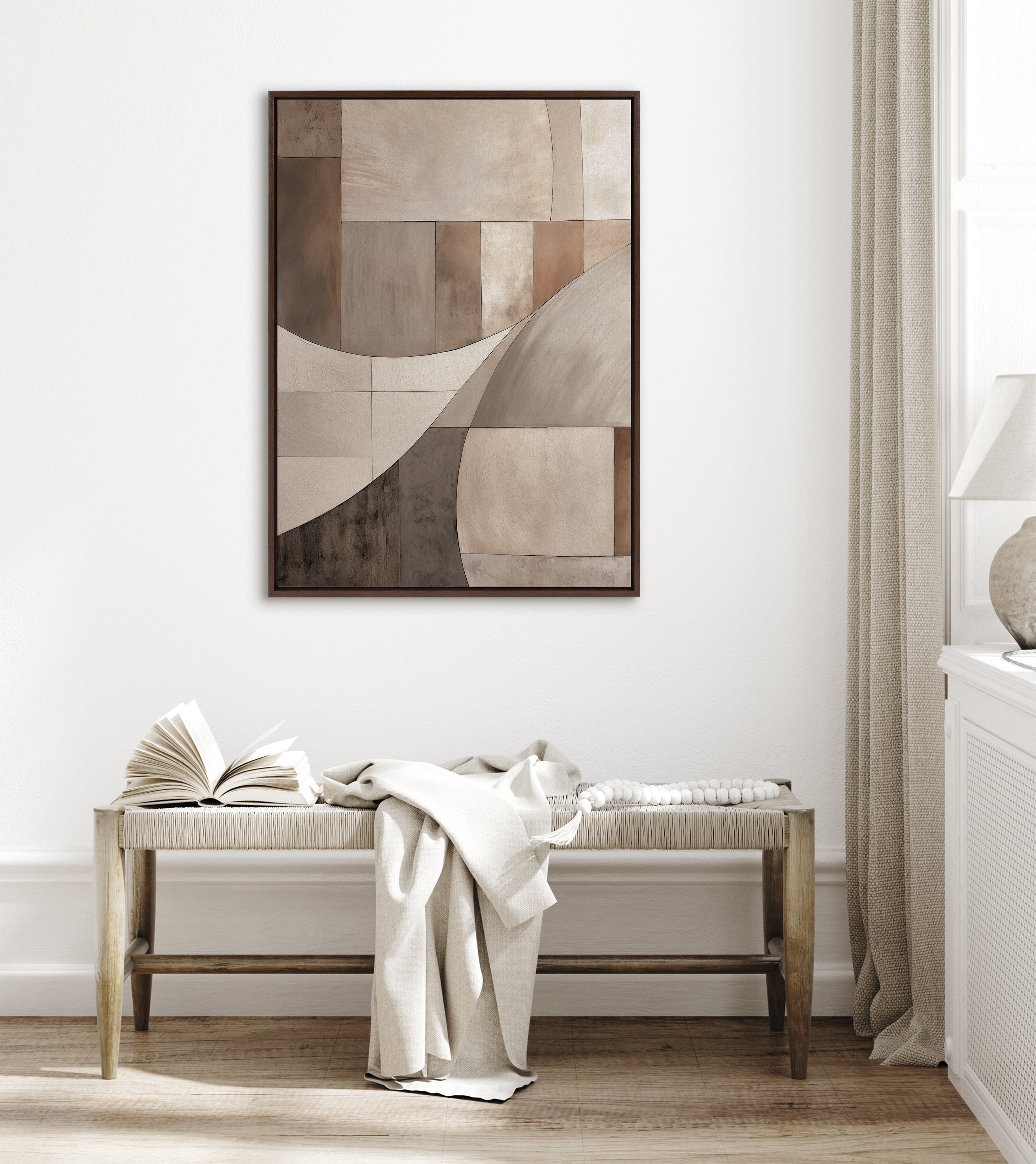 Framed Canvas 31.5x41.5 Sylvie Walnut 5