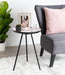 Side Table 15x15x22.5 Pink Black 5
