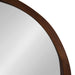 Round Mirror Dark Brown 22" Diameter 3