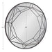 Decorative Mirror Black 30" Diameter 5