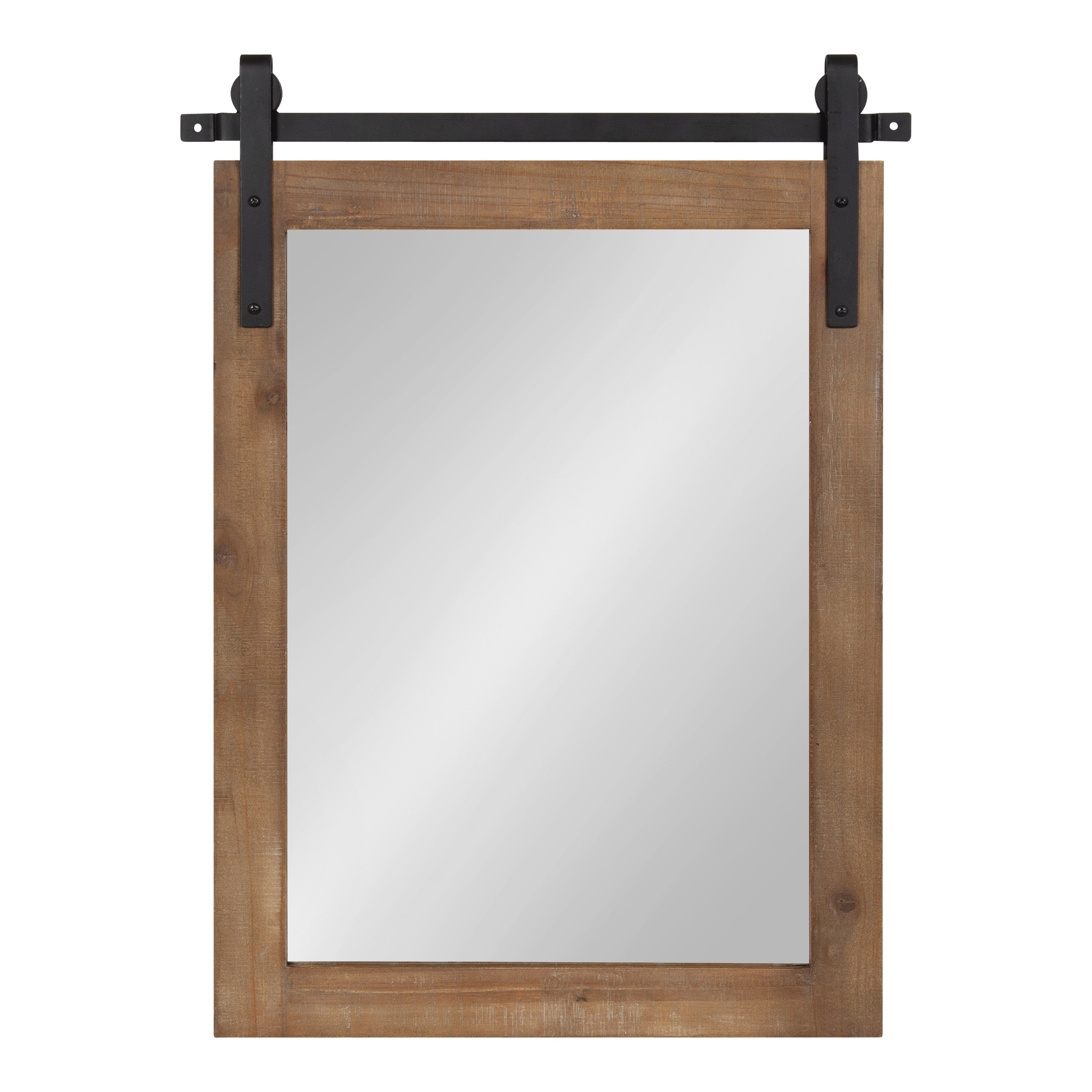 Rectangle Mirror Rustic Brown 18x26 2
