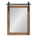 Rectangle Mirror Rustic Brown 18x26 2