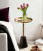Side Table Gold Black 14x14x24 6