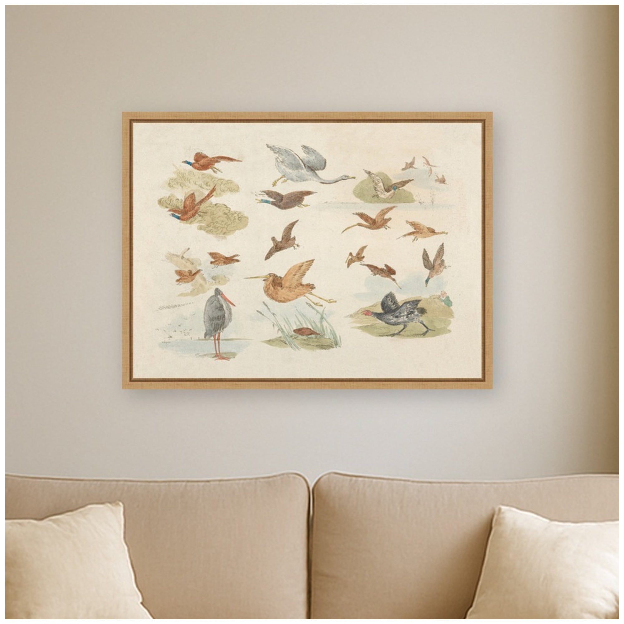 Framed Canvas 24x18 Sylvie Natural 6