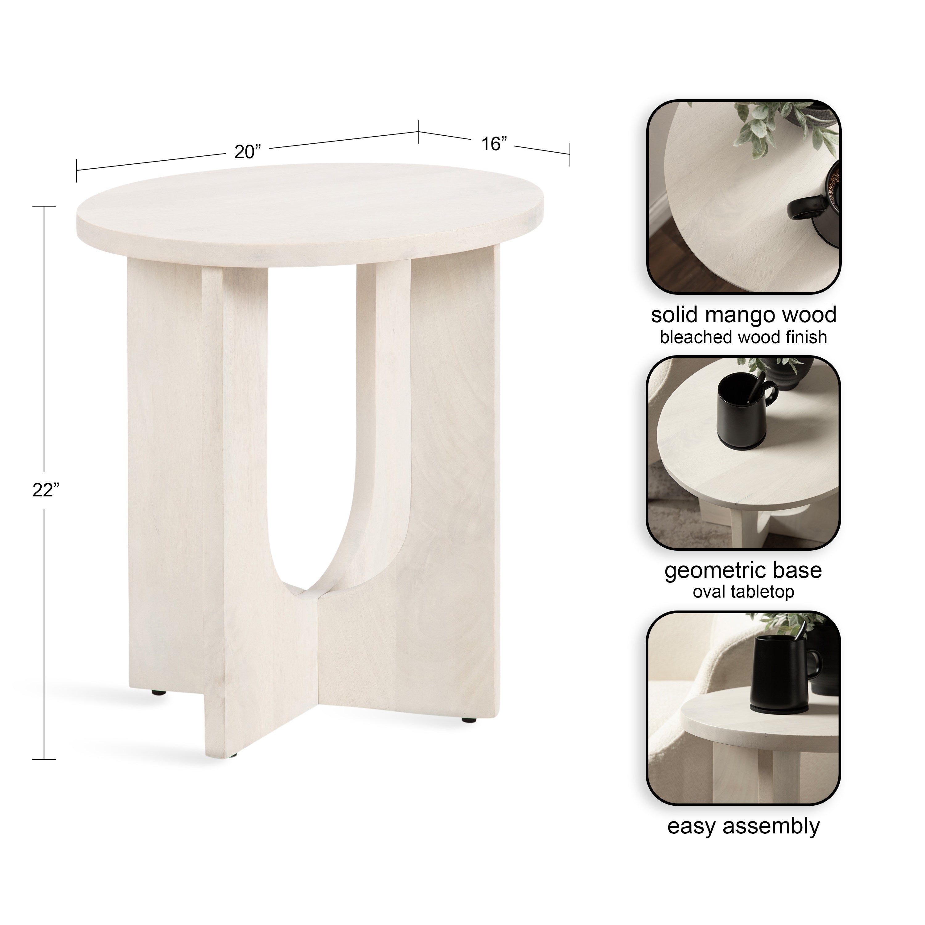 Sureda Wood Side Table