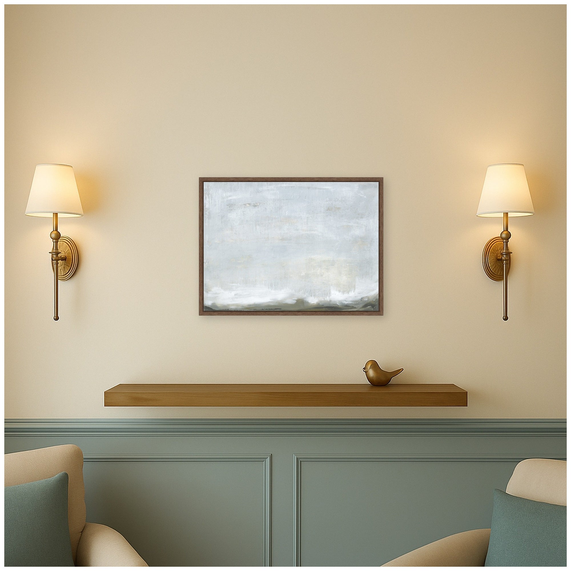 Framed Canvas 24x18 Sylvie Walnut 5