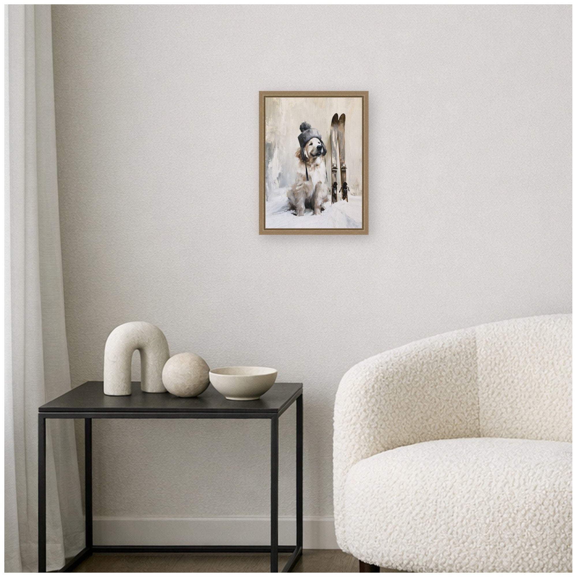 Framed Canvas Sylvie Dark Gold 10x13 6