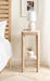 Side Table Natural Beige 12x12x28 8