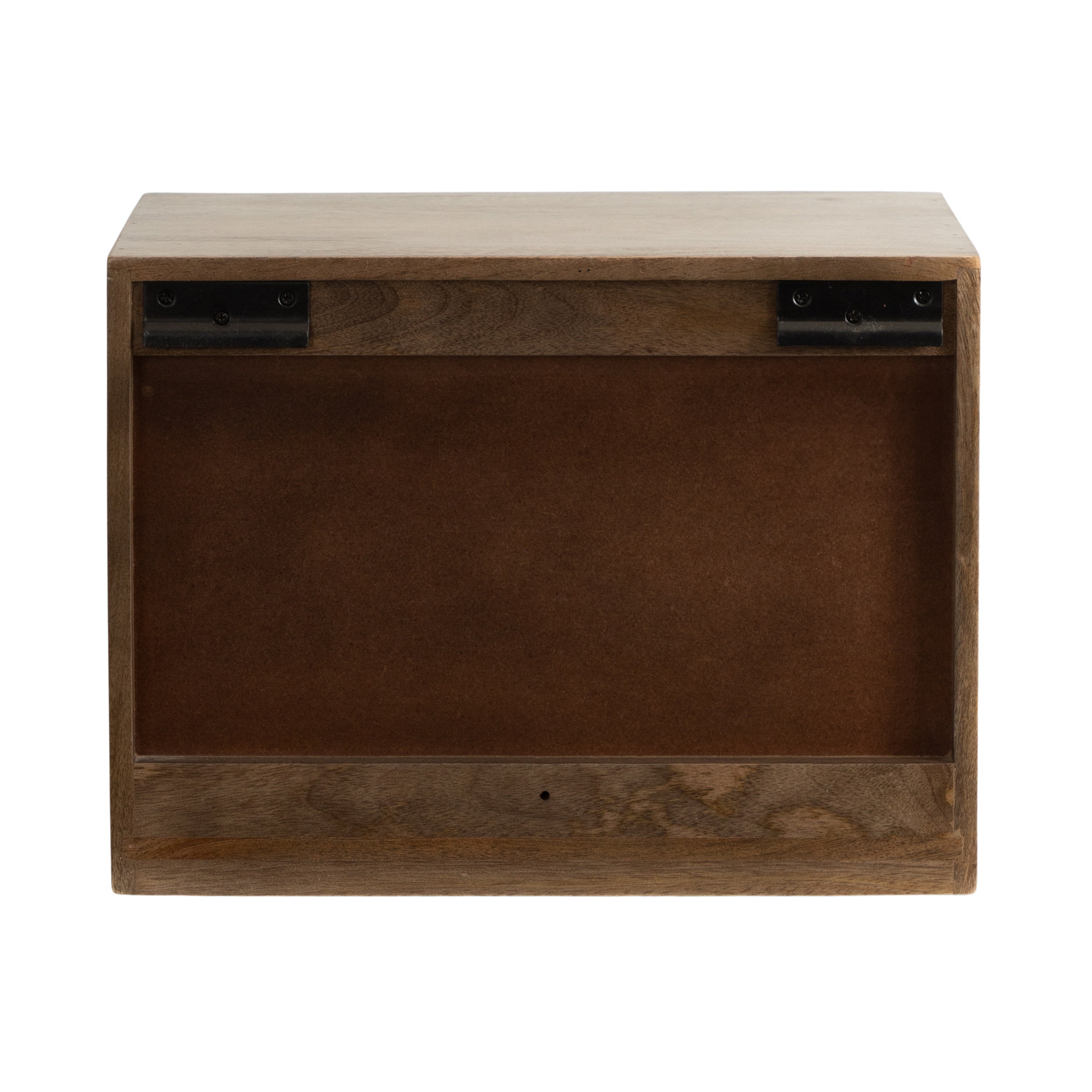 Floating Side Table Brown 16x10x12 4