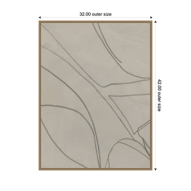 Framed Canvas Sylvie Dark Gold 32x42 2