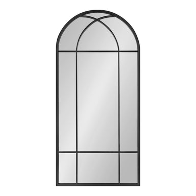 Windowpane Mirror Black 19x40 2